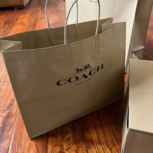 COACH Gift Paper Bag ONLY for Purses Satchel tote Crossbody Xbody Messenger - Picture 5 of 16